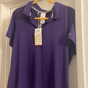 Purple Under Armor Woman’s Golf Shirt